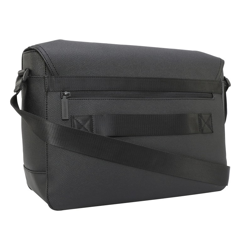 Kuriertasche Blackhorse Messenger Dorian LHF Black, Farbe: schwarz, Marke: Strellson, EAN: 4053533851430, Abmessungen in cm: 37x27x13, Bild 3 von 7