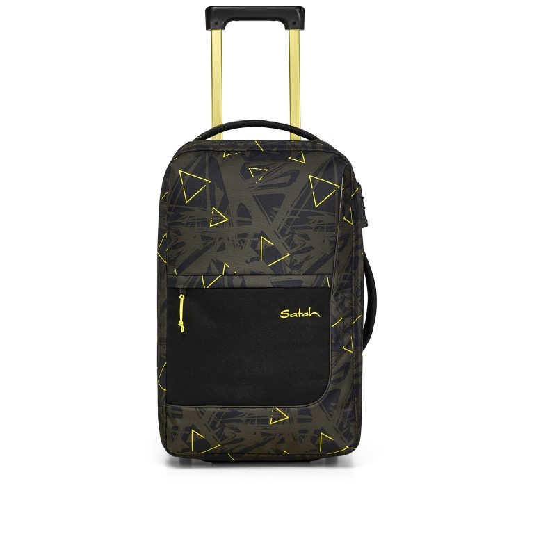 Rollenreisetasche Travel Flow S Cabin Size Geo Storm, Farbe: grün/oliv, Marke: Satch, EAN: 4057081146246, Abmessungen in cm: 32x54x23, Bild 1 von 8