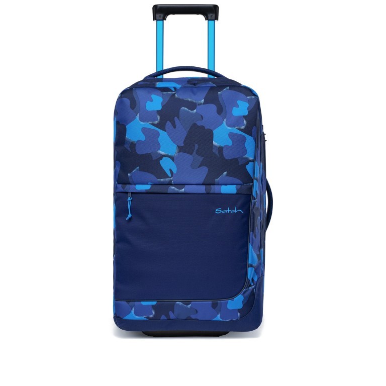 Rollenreisetasche Travel Flow M Check In Troublemaker, Farbe: blau/petrol, Marke: Satch, EAN: 4057081146338, Abmessungen in cm: 37x29x65, Bild 1 von 8