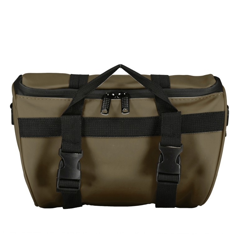Fahrradtasche mit Lenkerbefestigung Oliv, Farbe: grün/oliv, Marke: Blackbeat, EAN: 4066727000651, Abmessungen in cm: 28x16x10, Bild 3 von 12
