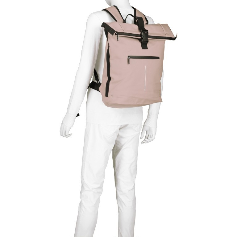 Fahrradtasche Rucksack mit Gepäckträgerbefestigung Alt Rose, Farbe: rosa/pink, Marke: Blackbeat, EAN: 4066727000743, Abmessungen in cm: 29x45x11, Bild 7 von 12