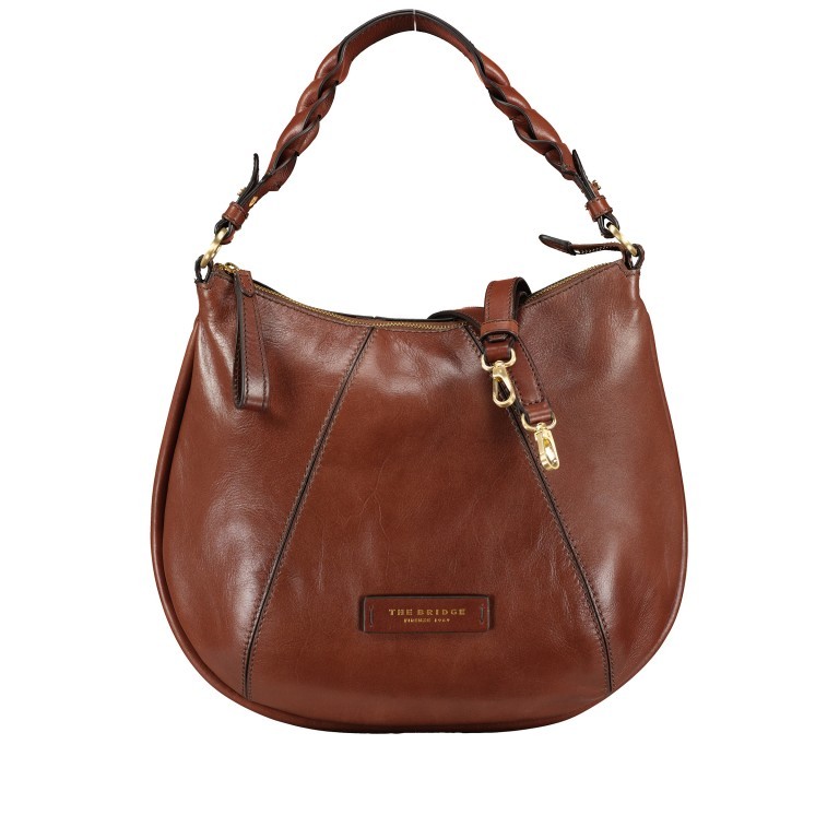 Beuteltasche Brigida Marrone, Farbe: cognac, Marke: The Bridge, EAN: 8033748519307, Abmessungen in cm: 41x33x2, Bild 1 von 8