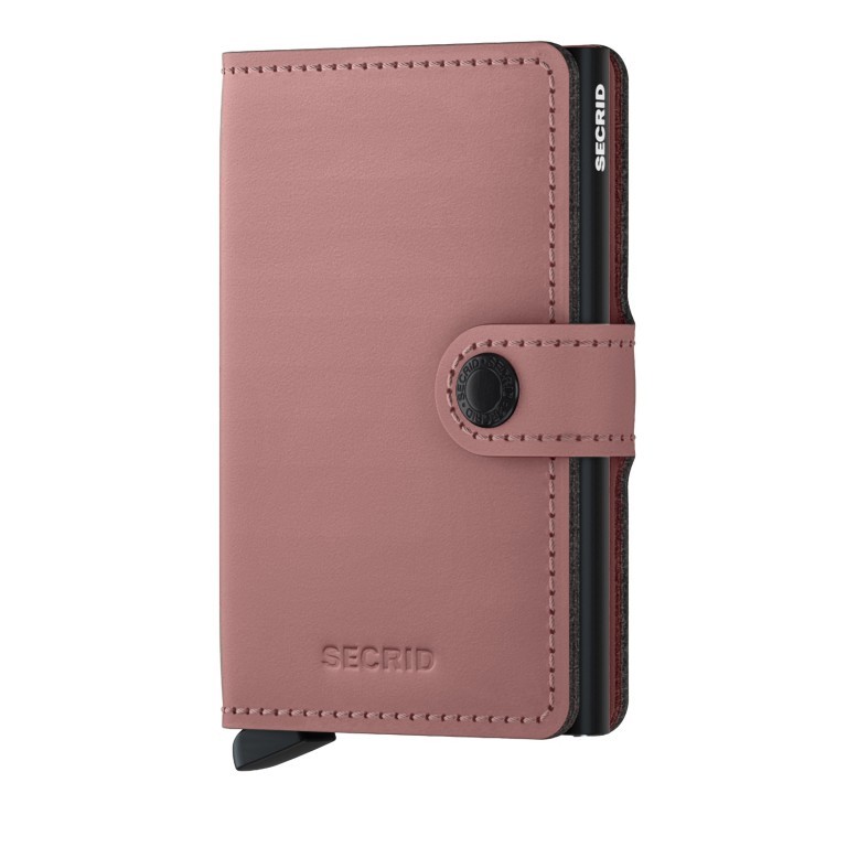 Geldbörse Miniwallet Matte Rose, Farbe: rosa/pink, Marke: Secrid, EAN: 8718215289548, Abmessungen in cm: 6.8x10.2x2.1, Bild 1 von 5