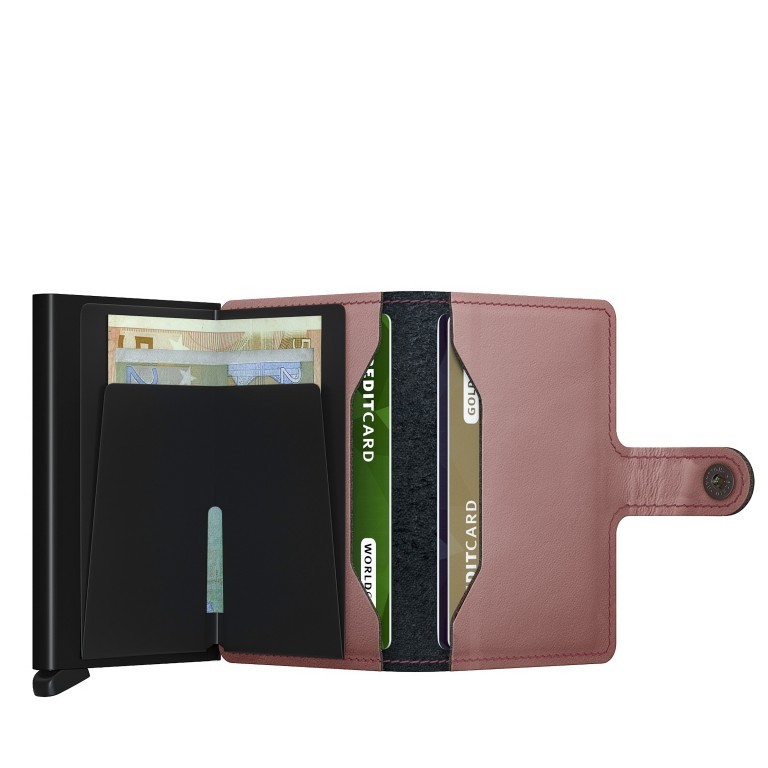 Geldbörse Miniwallet Matte Rose, Farbe: rosa/pink, Marke: Secrid, EAN: 8718215289548, Abmessungen in cm: 6.8x10.2x2.1, Bild 3 von 5