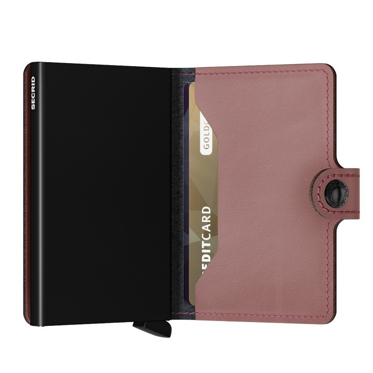 Geldbörse Miniwallet Matte Rose, Farbe: rosa/pink, Marke: Secrid, EAN: 8718215289548, Abmessungen in cm: 6.8x10.2x2.1, Bild 4 von 5