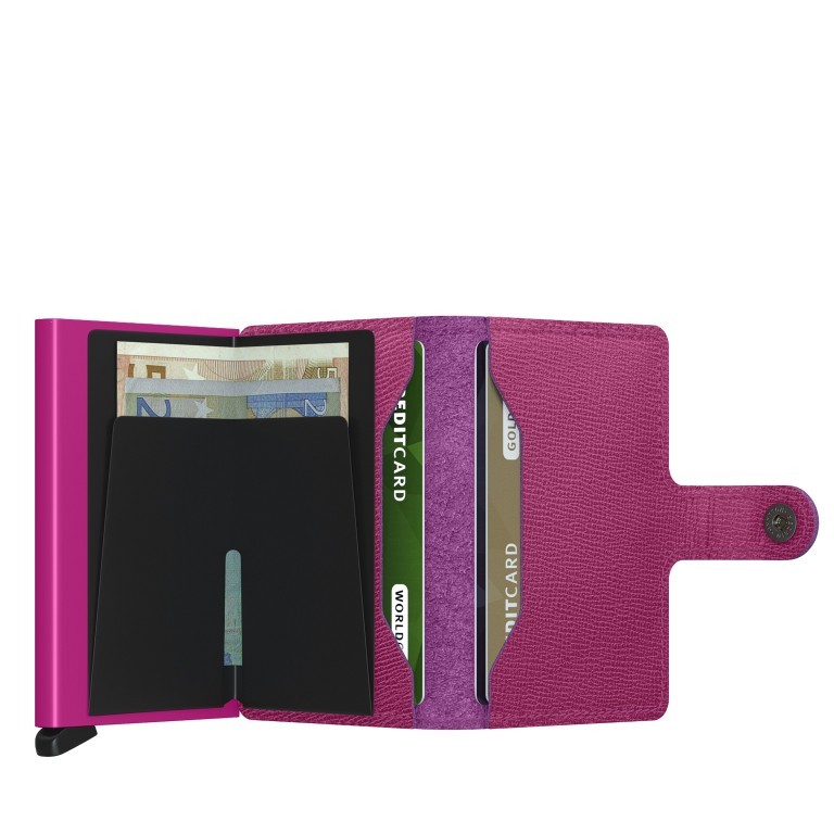 Geldbörse Miniwallet Crisple Fuchsia, Farbe: rosa/pink, Marke: Secrid, EAN: 8718215289630, Abmessungen in cm: 6.8x10.2x1.6, Bild 3 von 5