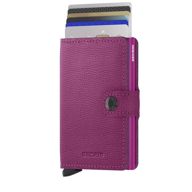 Geldbörse Miniwallet Crisple Fuchsia, Farbe: rosa/pink, Marke: Secrid, EAN: 8718215289630, Abmessungen in cm: 6.8x10.2x1.6, Bild 5 von 5