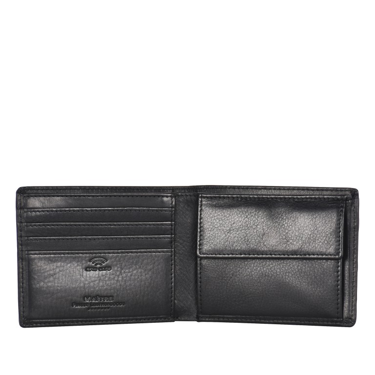 Geldbörse Grumbach Bertram mit RFID-Schutz Schwarz, Farbe: schwarz, Marke: Maitre, EAN: 4048835043928, Abmessungen in cm: 11x8.5x2, Bild 3 von 5