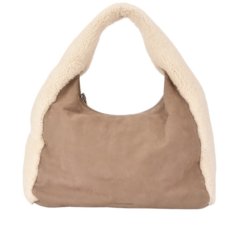 Beuteltasche Jane Satiny Leather Hazelnut, Farbe: taupe/khaki, Marke: Les Visionnaires, EAN: 4260711677793, Abmessungen in cm: 58x45x17, Bild 1 von 6