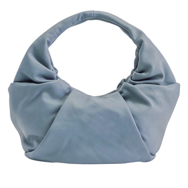 Beuteltasche Soft Volume Greta Silky Leather Smoky Blue, Farbe: blau/petrol, Marke: Les Visionnaires, EAN: 4260711672439, Abmessungen in cm: 51x48x20, Bild 1 von 7