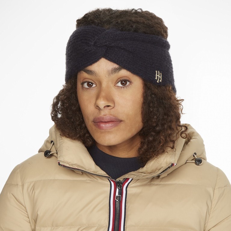 Stirnband Timeless Headband Space Blue, Farbe: blau/petrol, Marke: Tommy Hilfiger, EAN: 8720641990127, Bild 3 von 3
