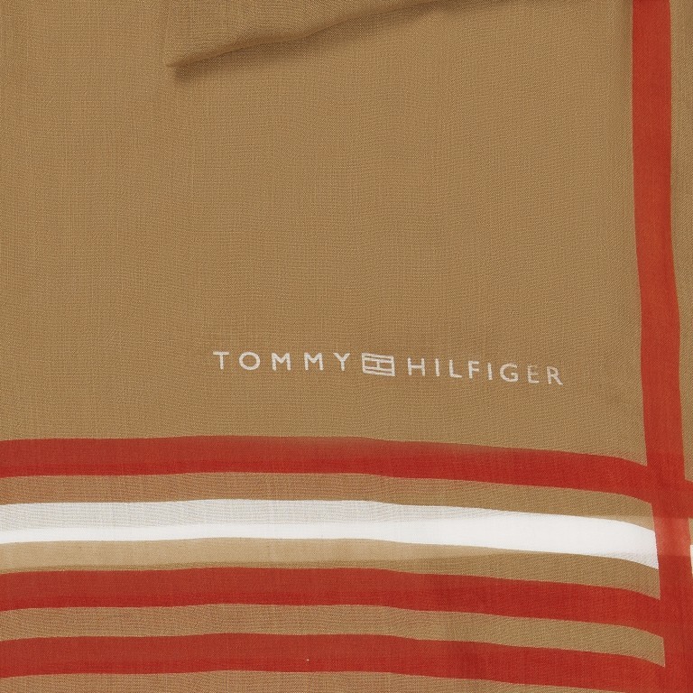 Schal Essential Flag Scarf Countryside Khaki, Farbe: cognac, Marke: Tommy Hilfiger, EAN: 8720641989138, Bild 3 von 3