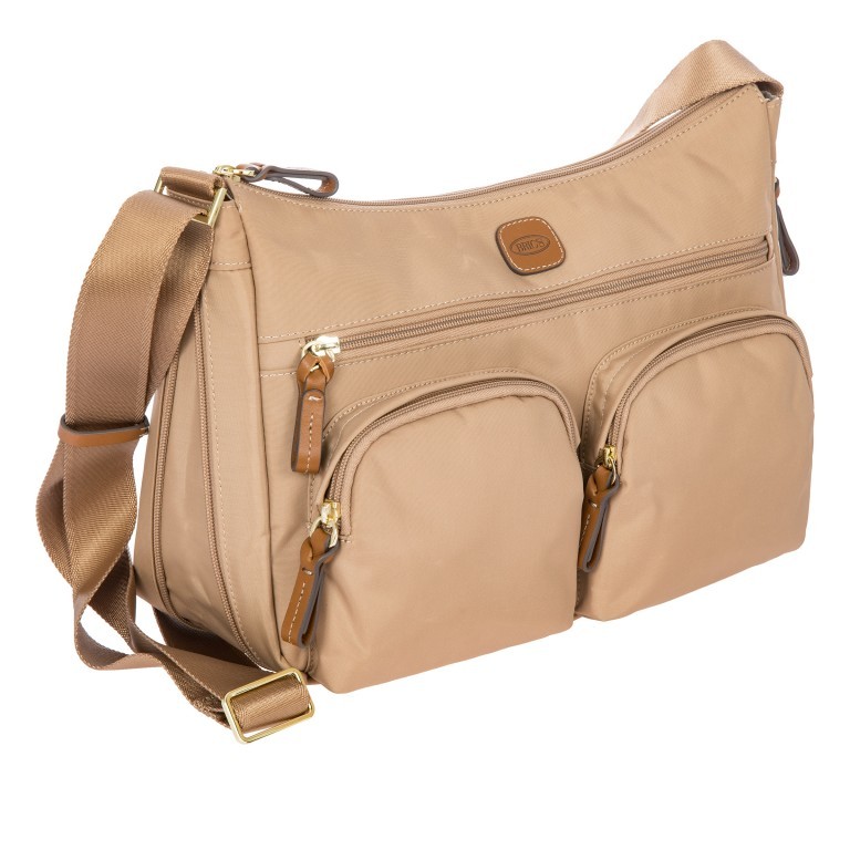 Umhängetasche X-BAG & X-Travel Cappuccino, Farbe: braun, Marke: Brics, EAN: 8016623897103, Abmessungen in cm: 34x24x8, Bild 2 von 7