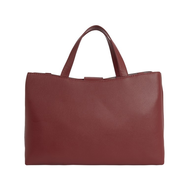 Handtasche Tommy Life Satchel Rouge, Farbe: rot/weinrot, Marke: Tommy Hilfiger, EAN: 8720641961264, Abmessungen in cm: 37x25x12, Bild 2 von 5