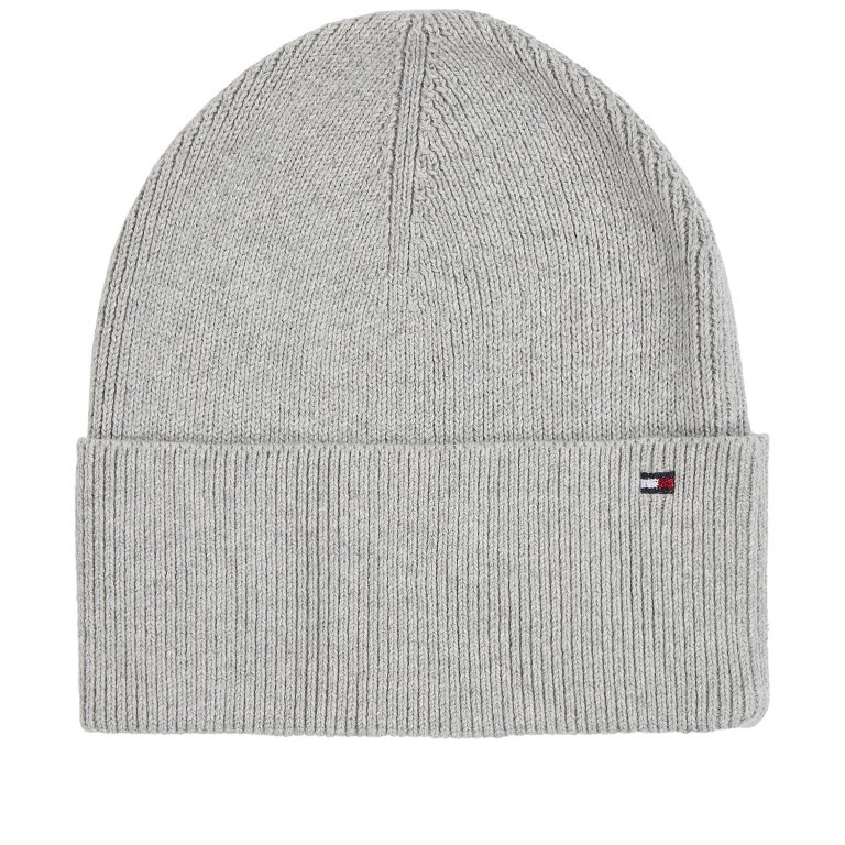 Mütze Essential Flag Beanie Light Grey Heather, Farbe: grau, Marke: Tommy Hilfiger, EAN: 8720641980296, Bild 1 von 3