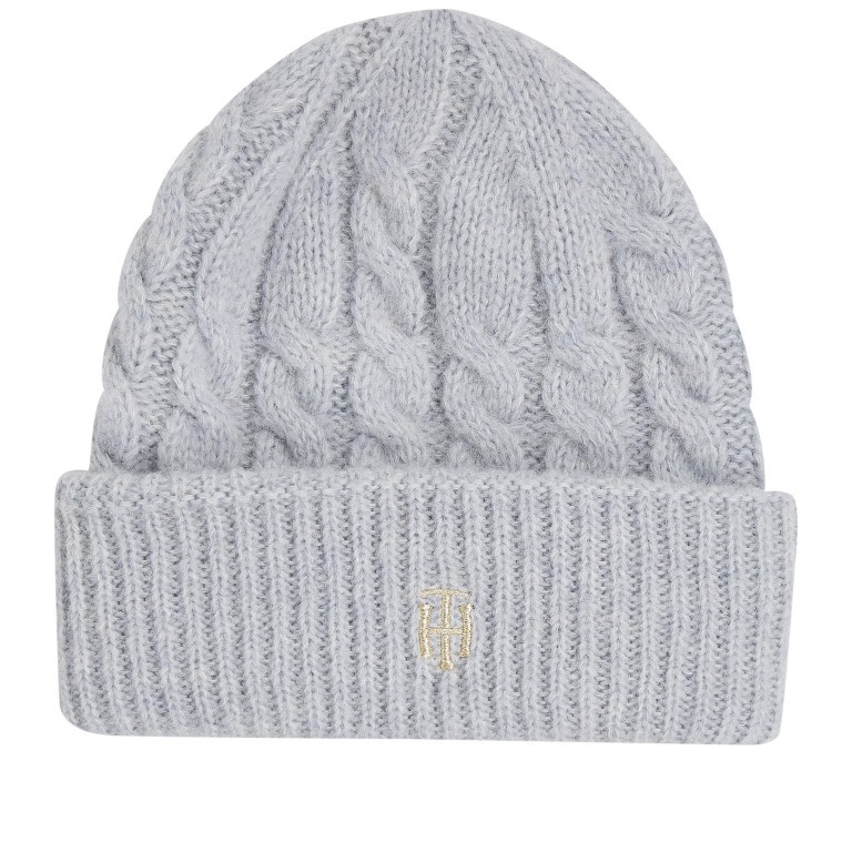 Mütze Timeless Cable Beanie Breezy Blue, Farbe: blau/petrol, Marke: Tommy Hilfiger, EAN: 8720641989442, Bild 1 von 3