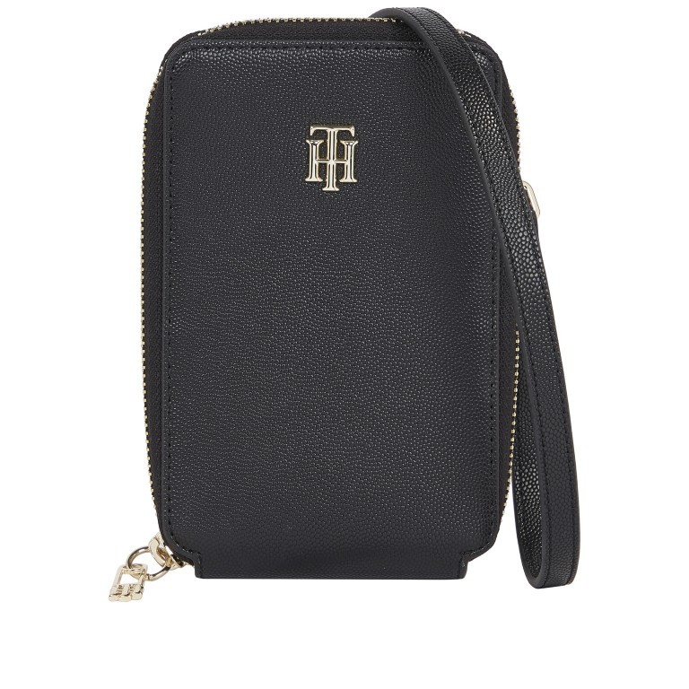 Handy- / Umhängetasche Timeless Phone Wallet Black, Farbe: schwarz, Marke: Tommy Hilfiger, EAN: 8720641959117, Abmessungen in cm: 10x17x2.5, Bild 1 von 5