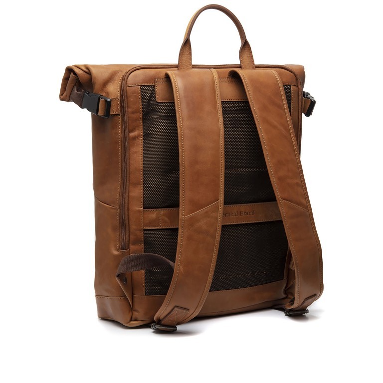 Rucksack Liverpool mit Laptopfach 14 Zoll Cognac, Farbe: cognac, Marke: The Chesterfield Brand, EAN: 8719241091747, Abmessungen in cm: 35x45x11, Bild 2 von 6