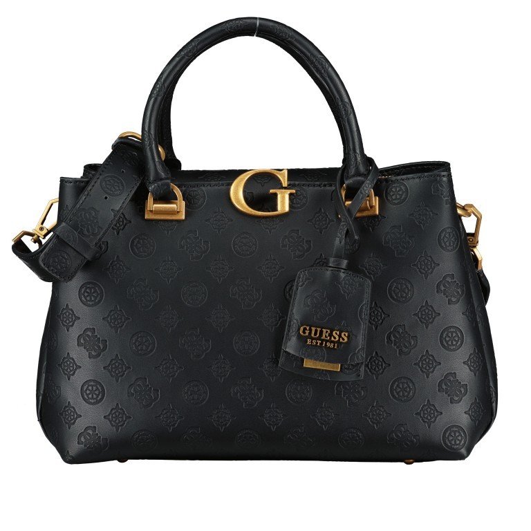Handtasche g vibes Black Logo, Farbe: schwarz, Marke: Guess, EAN: 0190231634065, Abmessungen in cm: 30x22x11, Bild 1 von 6