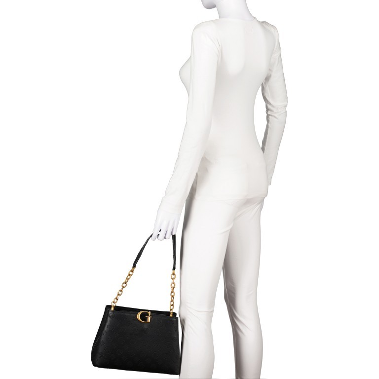 Tasche g vibes Black Logo, Farbe: schwarz, Marke: Guess, EAN: 0190231634119, Abmessungen in cm: 28x19x10, Bild 3 von 5