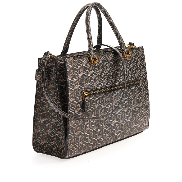 Handtasche Atene Black Logo, Farbe: schwarz, Marke: Guess, EAN: 0190231636229, Abmessungen in cm: 32x24x12, Bild 2 von 6