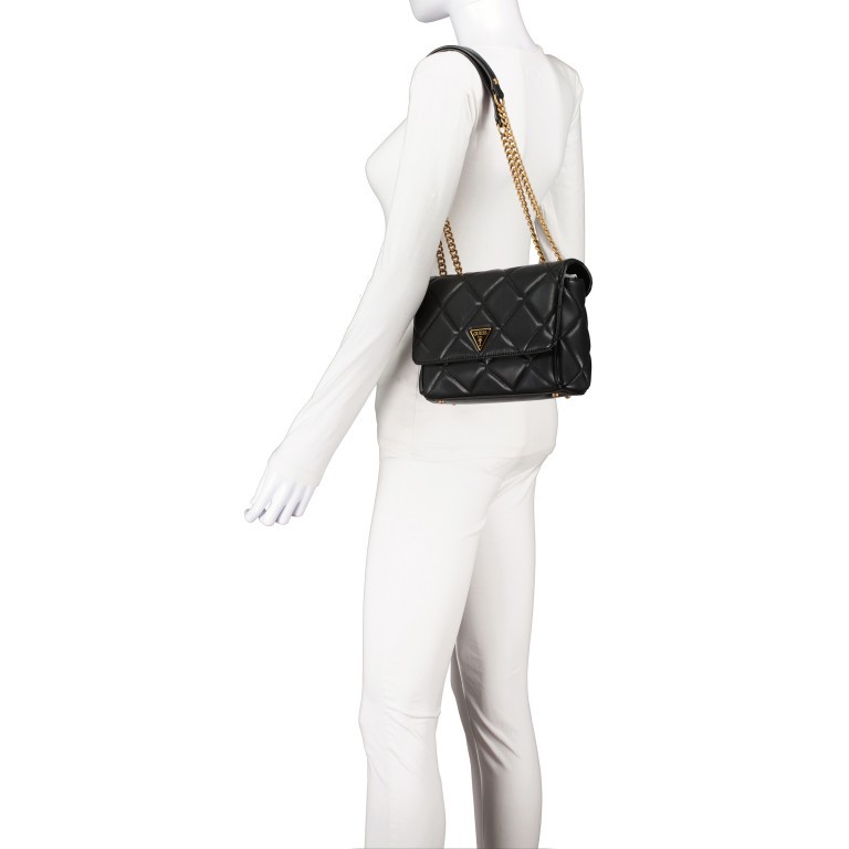 Tasche Cessily Black, Farbe: schwarz, Marke: Guess, EAN: 0190231535034, Abmessungen in cm: 26x16x8.5, Bild 3 von 6