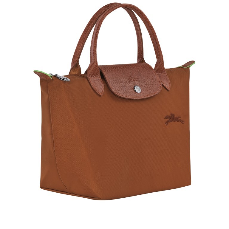 Handtasche Le Pliage Green Handtasche S Cognac, Farbe: cognac, Marke: Longchamp, EAN: 3597922260508, Abmessungen in cm: 23x22x14, Bild 2 von 8