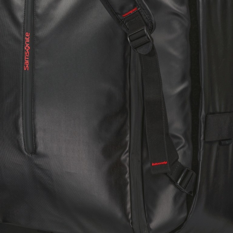 Reisetasche Ecodiver Duffle L auch als Rucksack nutzbar Black, Farbe: schwarz, Marke: Samsonite, EAN: 5400520140982, Abmessungen in cm: 69x36x37, Bild 8 von 9