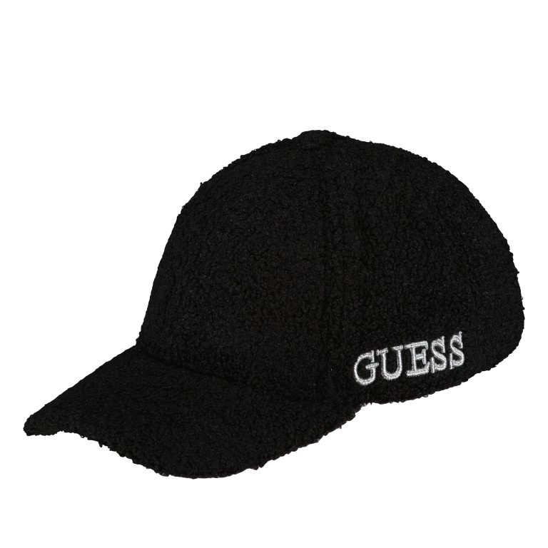 Schildmütze Cap für Damen aus Kunstpelz Black, Farbe: schwarz, Marke: Guess, EAN: 7619342125727, Bild 2 von 2