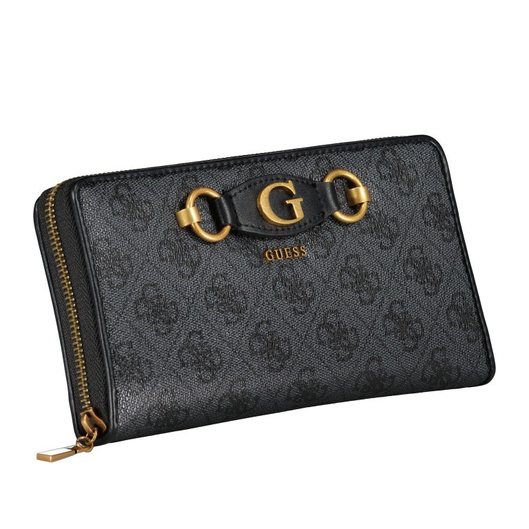 Geldbörse Izzy 4g-logo mit Handschlaufe Coal Logo, Farbe: anthrazit, Marke: Guess, EAN: 0190231659051, Abmessungen in cm: 21x11x3, Bild 2 von 6