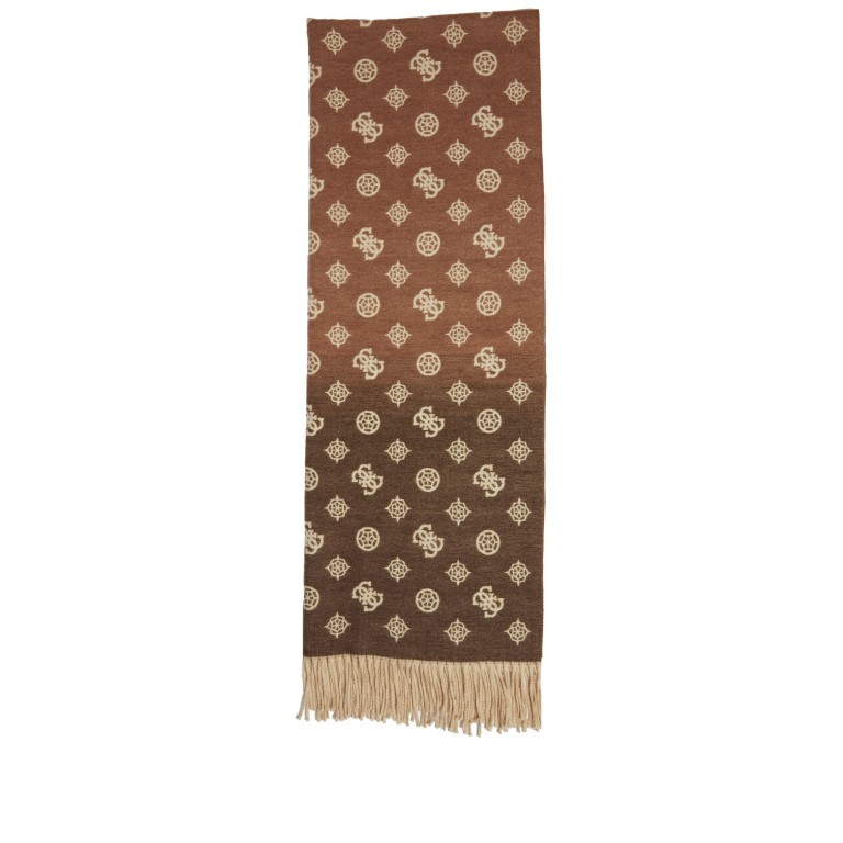 Schal Logo mit Fransen Camel Multi, Farbe: beige, Marke: Guess, EAN: 7619342124171, Bild 2 von 4