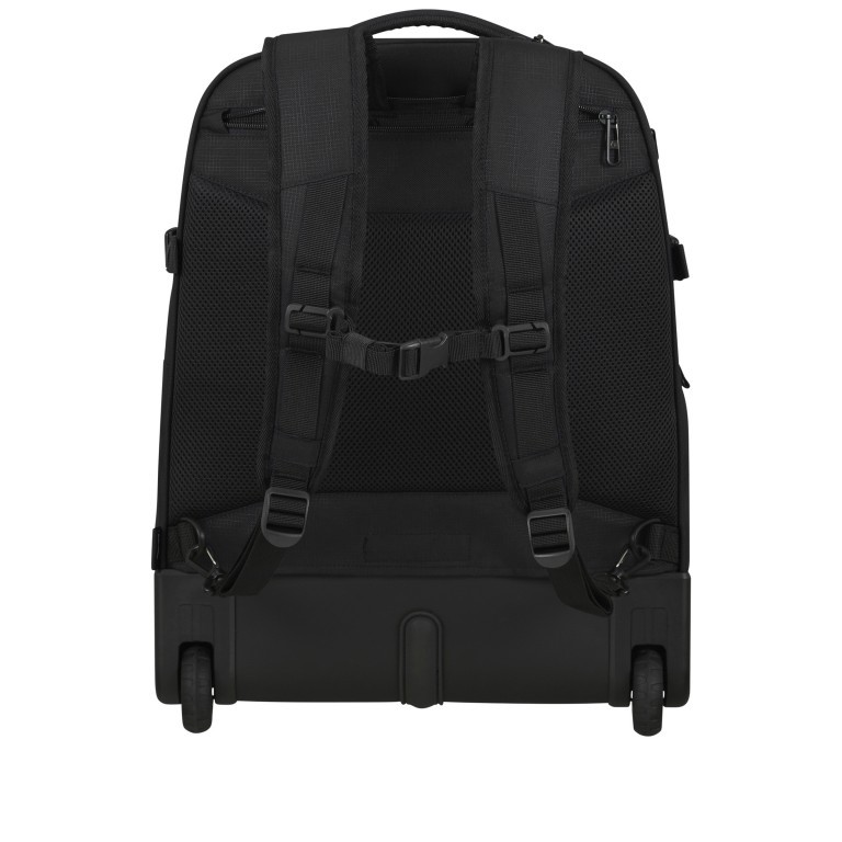 Rucksack / Koffer Roader Laptop Backpack Wheels mit Laptopfach 17.3 Zoll Deep Black, Farbe: schwarz, Marke: Samsonite, EAN: 5400520163943, Abmessungen in cm: 39x55x22, Bild 4 von 7
