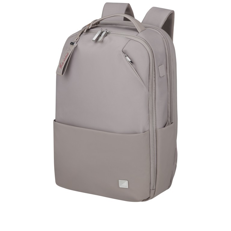 Rucksack Workationist mit Laptopfach 15.6 Zoll Quartz, Farbe: grau, Marke: Samsonite, EAN: 5400520154217, Abmessungen in cm: 28x43x16.5, Bild 2 von 20