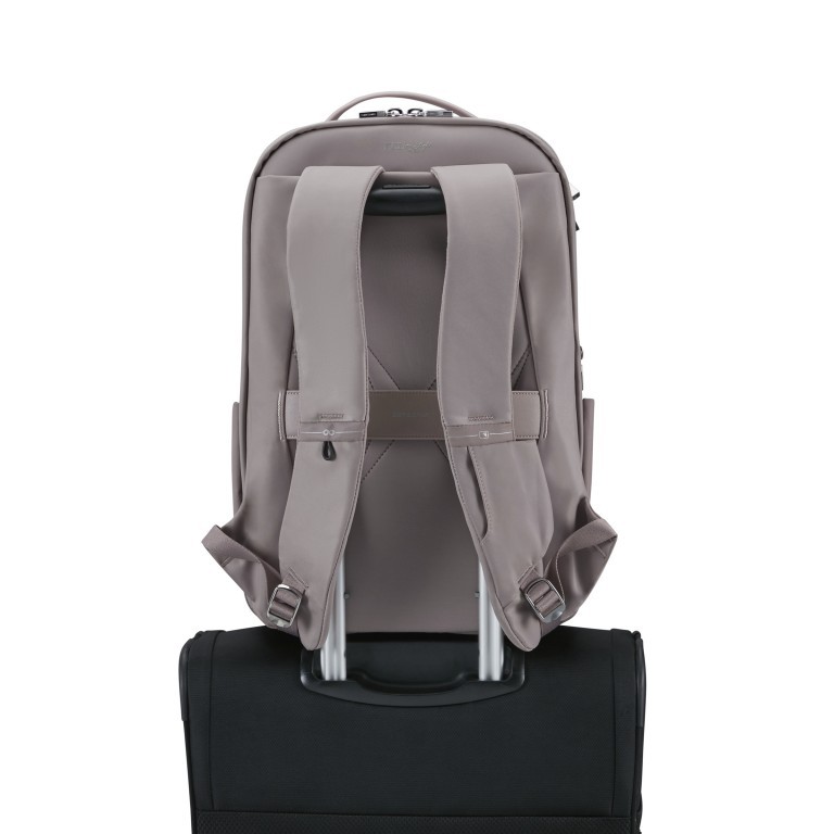 Rucksack Workationist mit Laptopfach 15.6 Zoll Quartz, Farbe: grau, Marke: Samsonite, EAN: 5400520154217, Abmessungen in cm: 28x43x16.5, Bild 8 von 20