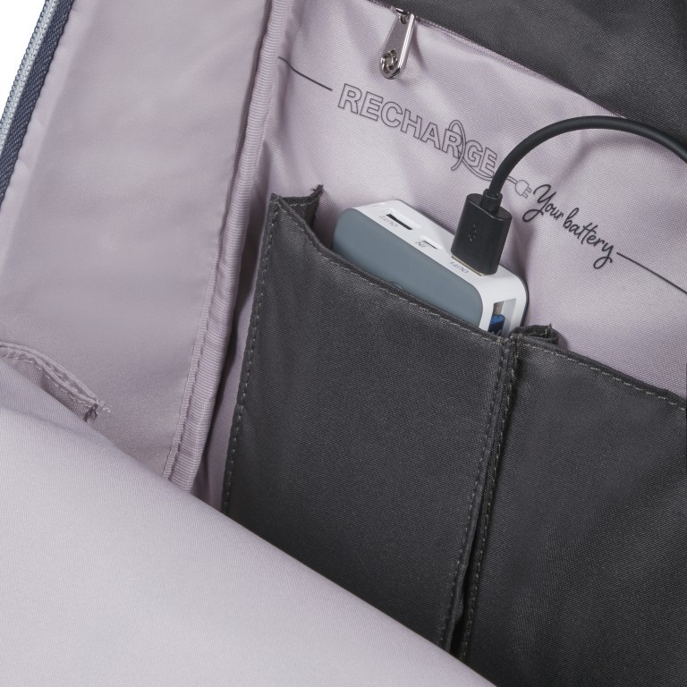 Rucksack Workationist mit Laptopfach 15.6 Zoll Blueberry, Farbe: blau/petrol, Marke: Samsonite, EAN: 5400520154200, Abmessungen in cm: 28x43x16.5, Bild 10 von 20