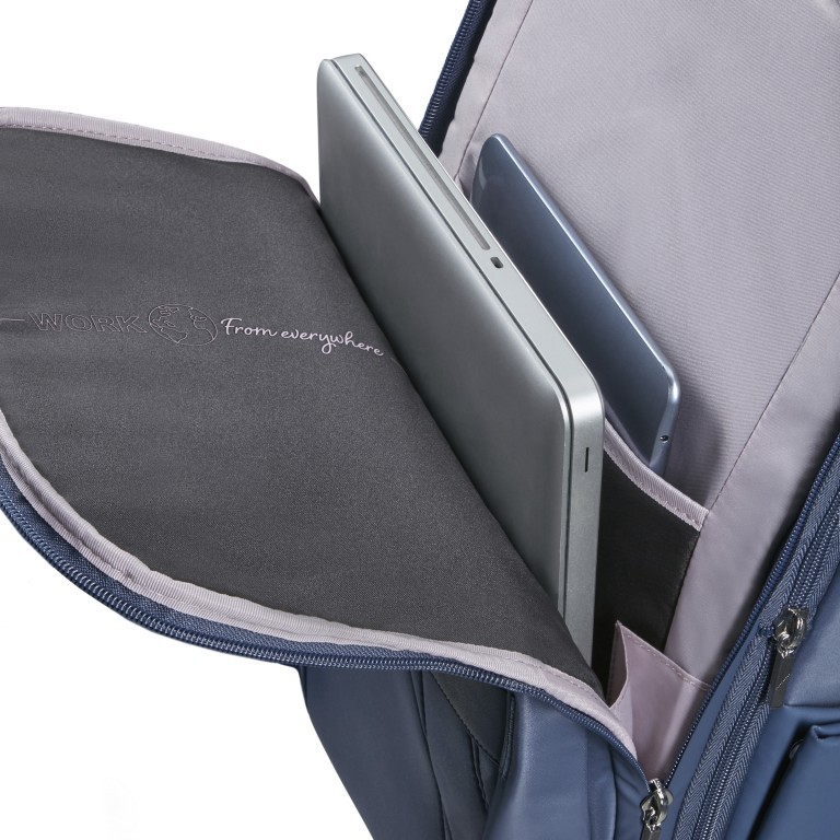 Rucksack Workationist mit Laptopfach 15.6 Zoll Blueberry, Farbe: blau/petrol, Marke: Samsonite, EAN: 5400520154200, Abmessungen in cm: 28x43x16.5, Bild 11 von 20