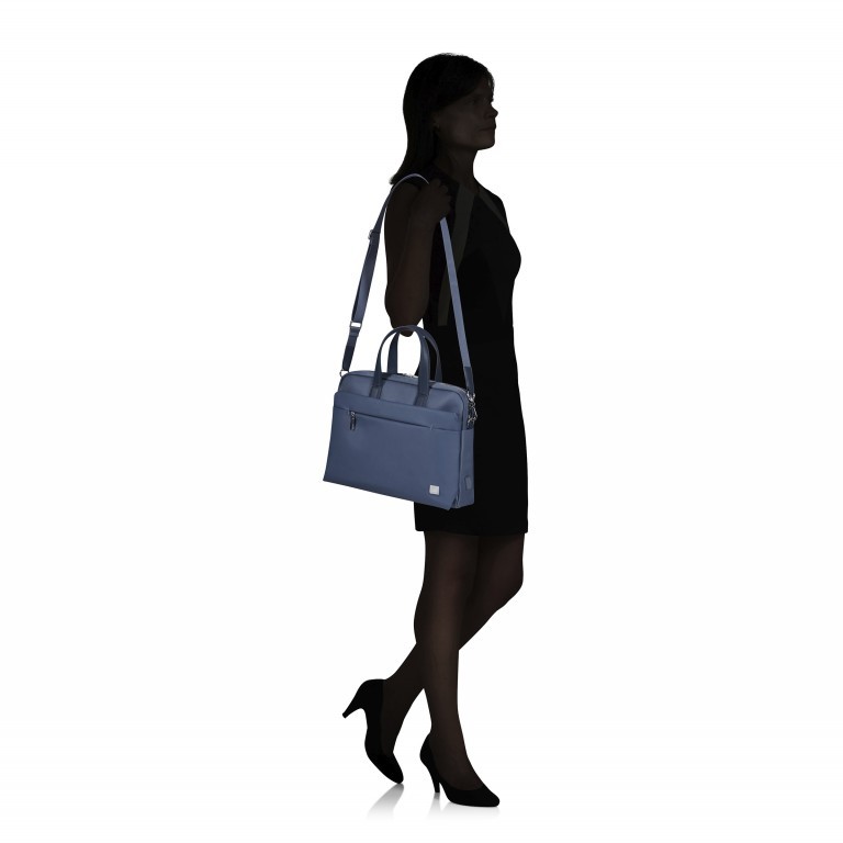 Laptoptasche Workationist mit Laptopfach 15.6 Zoll Blueberry, Farbe: blau/petrol, Marke: Samsonite, EAN: 5400520154088, Abmessungen in cm: 40x29x9.5, Bild 7 von 10