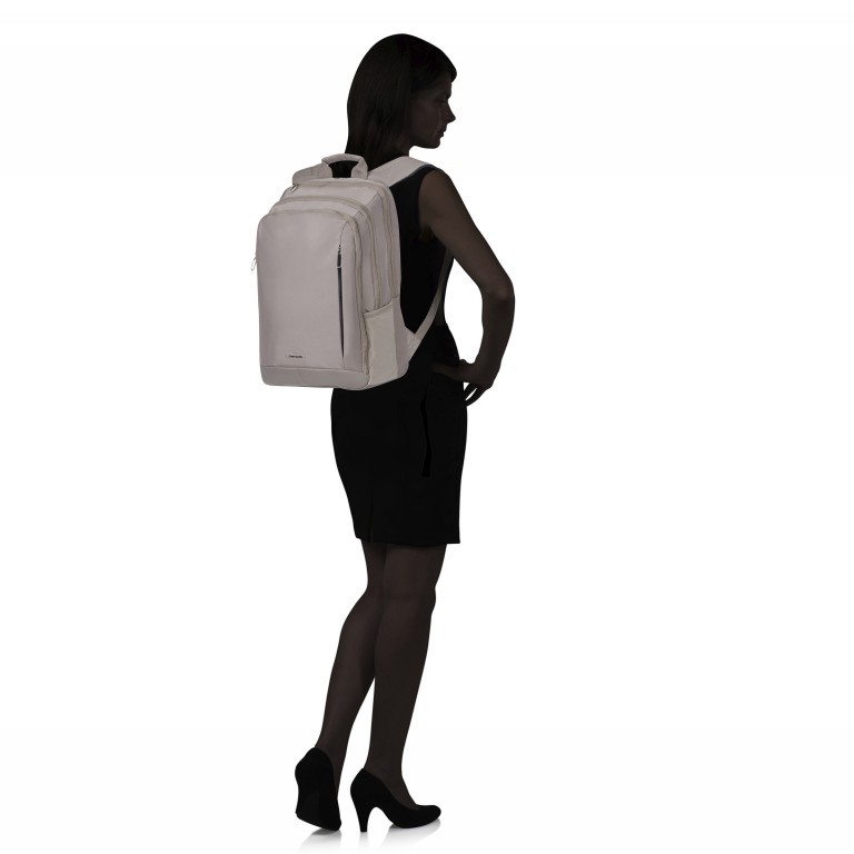 Rucksack Guardit Classy mit Laptopfach 15.6 Zoll Stone Grey, Farbe: grau, Marke: Samsonite, EAN: 5400520128492, Abmessungen in cm: 27x54x15, Bild 5 von 8