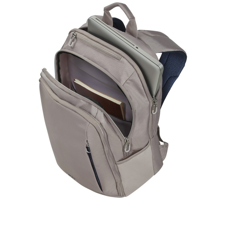 Rucksack Guardit Classy mit Laptopfach 15.6 Zoll Stone Grey, Farbe: grau, Marke: Samsonite, EAN: 5400520128492, Abmessungen in cm: 27x54x15, Bild 7 von 8