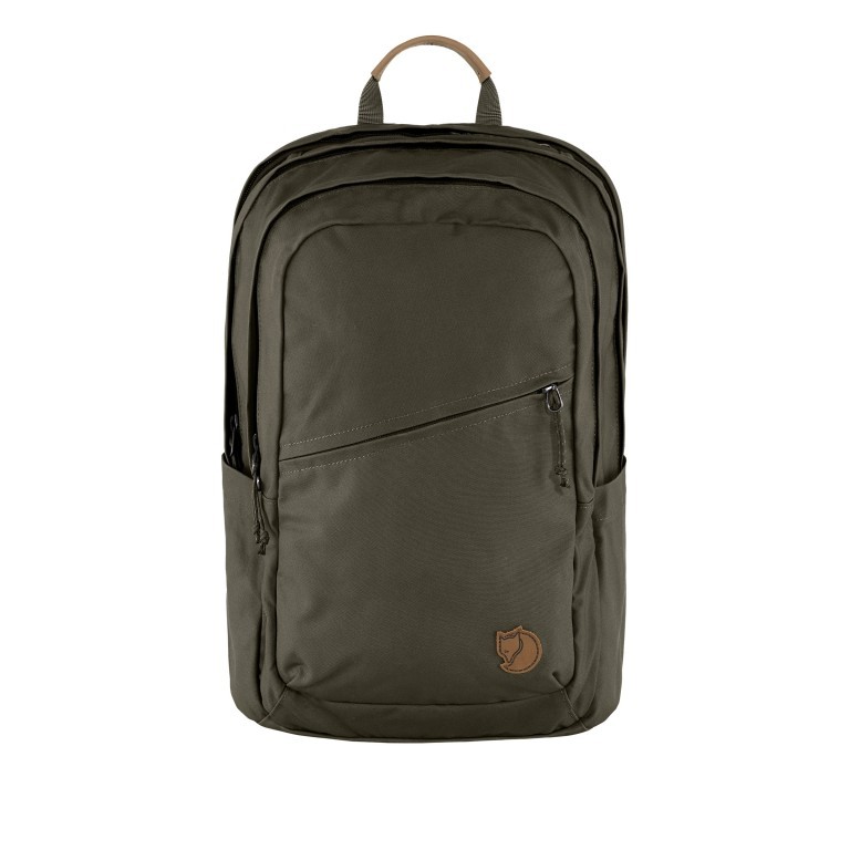 Rucksack Räven mit Laptopfach 15 Zoll Volumen 28 Liter Dark Olive, Farbe: grün/oliv, Marke: Fjällräven, EAN: 7323450786250, Abmessungen in cm: 36x47x15.5, Bild 1 von 8