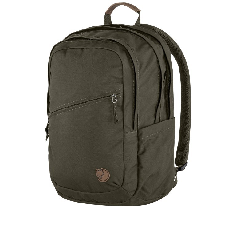 Rucksack Räven mit Laptopfach 15 Zoll Volumen 28 Liter Dark Olive, Farbe: grün/oliv, Marke: Fjällräven, EAN: 7323450786250, Abmessungen in cm: 36x47x15.5, Bild 2 von 8