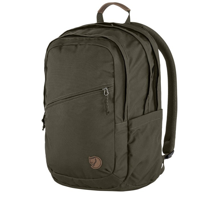 Rucksack Räven mit Laptopfach 15 Zoll Volumen 28 Liter Dark Olive, Farbe: grün/oliv, Marke: Fjällräven, EAN: 7323450786250, Abmessungen in cm: 36x47x15.5, Bild 2 von 6