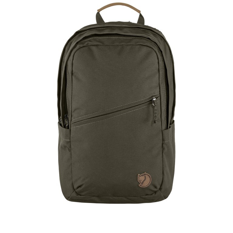 Rucksack Räven mit Laptopfach 15 Zoll Volumen 20 Liter Dark Olive, Farbe: grün/oliv, Marke: Fjällräven, EAN: 7323450786045, Abmessungen in cm: 34x42x15.5, Bild 1 von 5