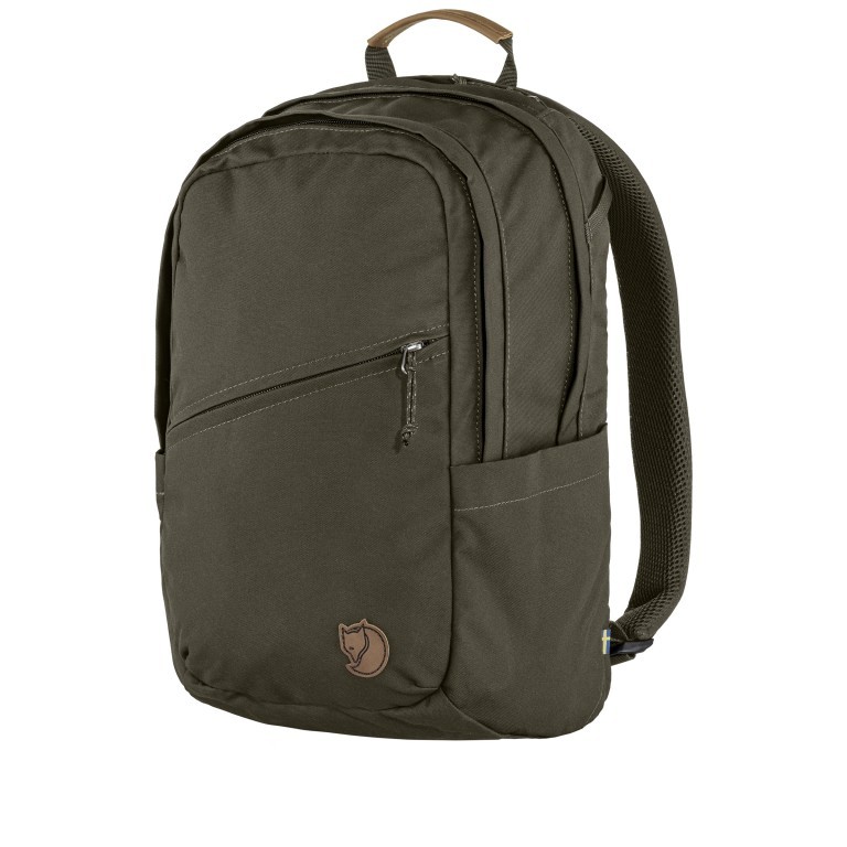 Rucksack Räven mit Laptopfach 15 Zoll Volumen 20 Liter Dark Olive, Farbe: grün/oliv, Marke: Fjällräven, EAN: 7323450786045, Abmessungen in cm: 34x42x15.5, Bild 2 von 5