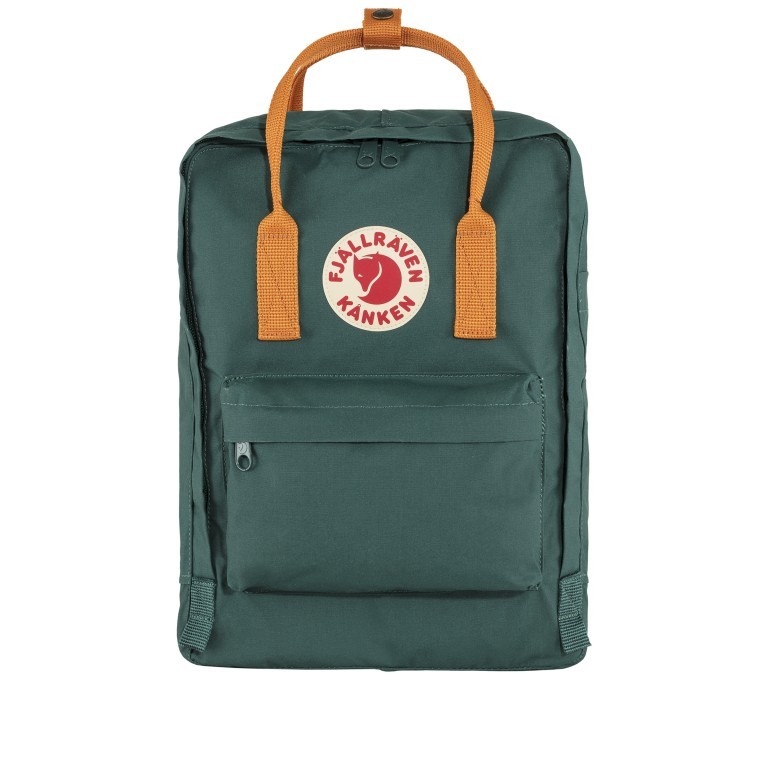 Rucksack Kånken Arctic Green-Spicy Orange, Farbe: grün/oliv, Marke: Fjällräven, EAN: 7323450786403, Abmessungen in cm: 27x38x13, Bild 1 von 16