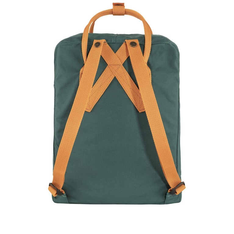 Rucksack Kånken Arctic Green-Spicy Orange, Farbe: grün/oliv, Marke: Fjällräven, EAN: 7323450786403, Abmessungen in cm: 27x38x13, Bild 3 von 16