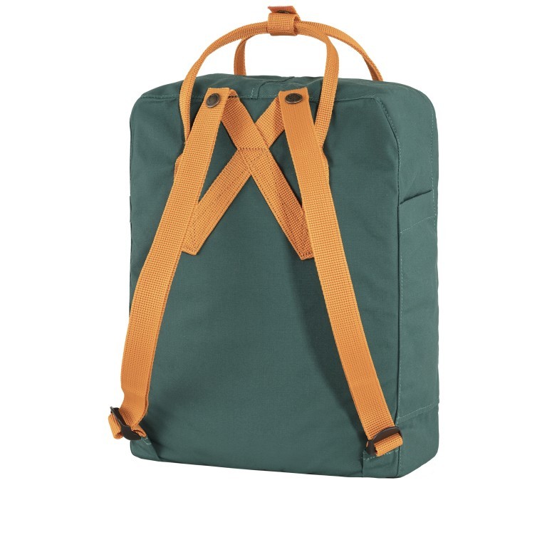 Rucksack Kånken Arctic Green-Spicy Orange, Farbe: grün/oliv, Marke: Fjällräven, EAN: 7323450786403, Abmessungen in cm: 27x38x13, Bild 4 von 16