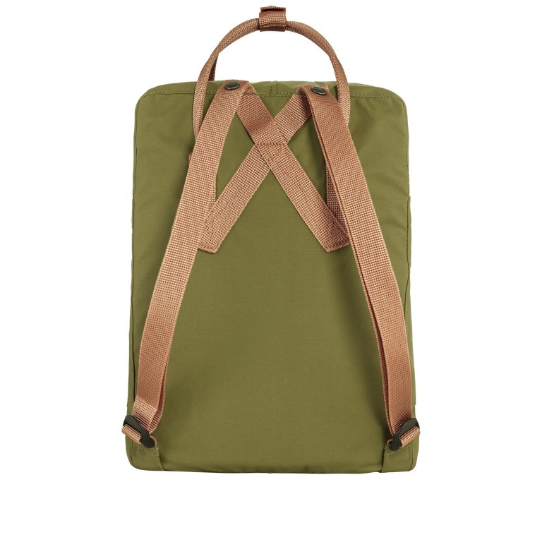 Rucksack Kånken Foliage Green Peach Sand, Farbe: grün/oliv, Marke: Fjällräven, EAN: 7323450857639, Abmessungen in cm: 27x38x13, Bild 3 von 15