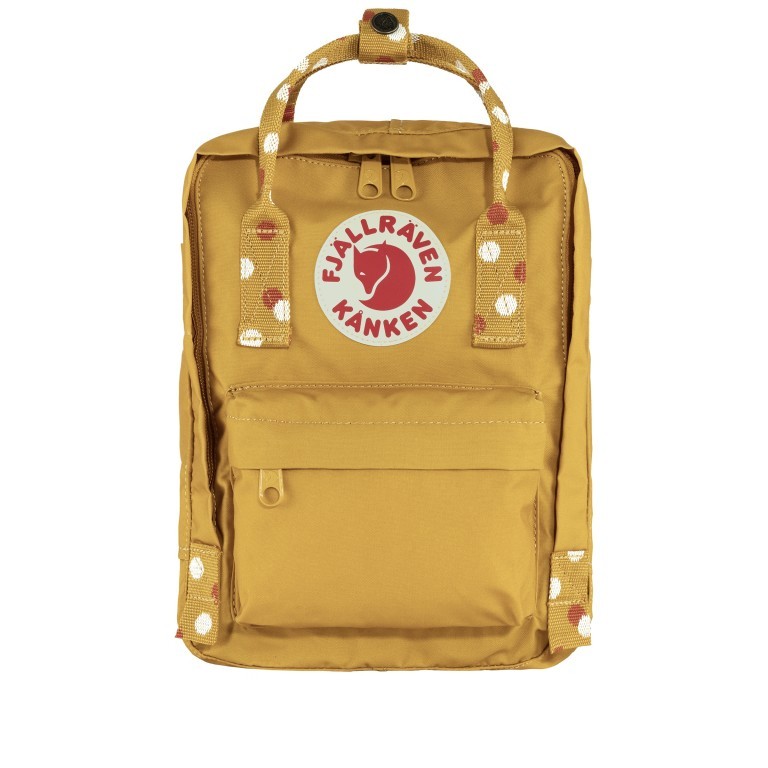 Rucksack Kånken Mini Ochre Confetti Pattern, Farbe: gelb, Marke: Fjällräven, EAN: 7323450792374, Abmessungen in cm: 20x29x13, Bild 1 von 15