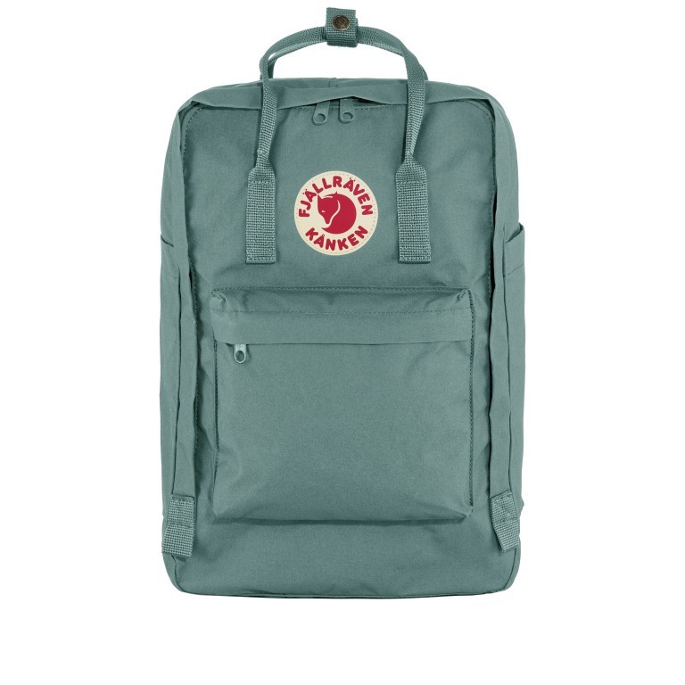 Rucksack Kånken Laptop 17 Zoll Frost Green, Farbe: grün/oliv, Marke: Fjällräven, EAN: 7323450785925, Abmessungen in cm: 27x41x18, Bild 1 von 15